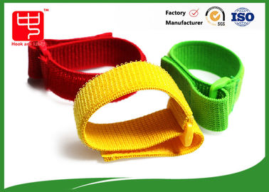 Ελαστικά λουριά Velcro Reuseable με την πόρπη, διευθετήσιμο νάυλον καλώδιο λουριών καθαρό